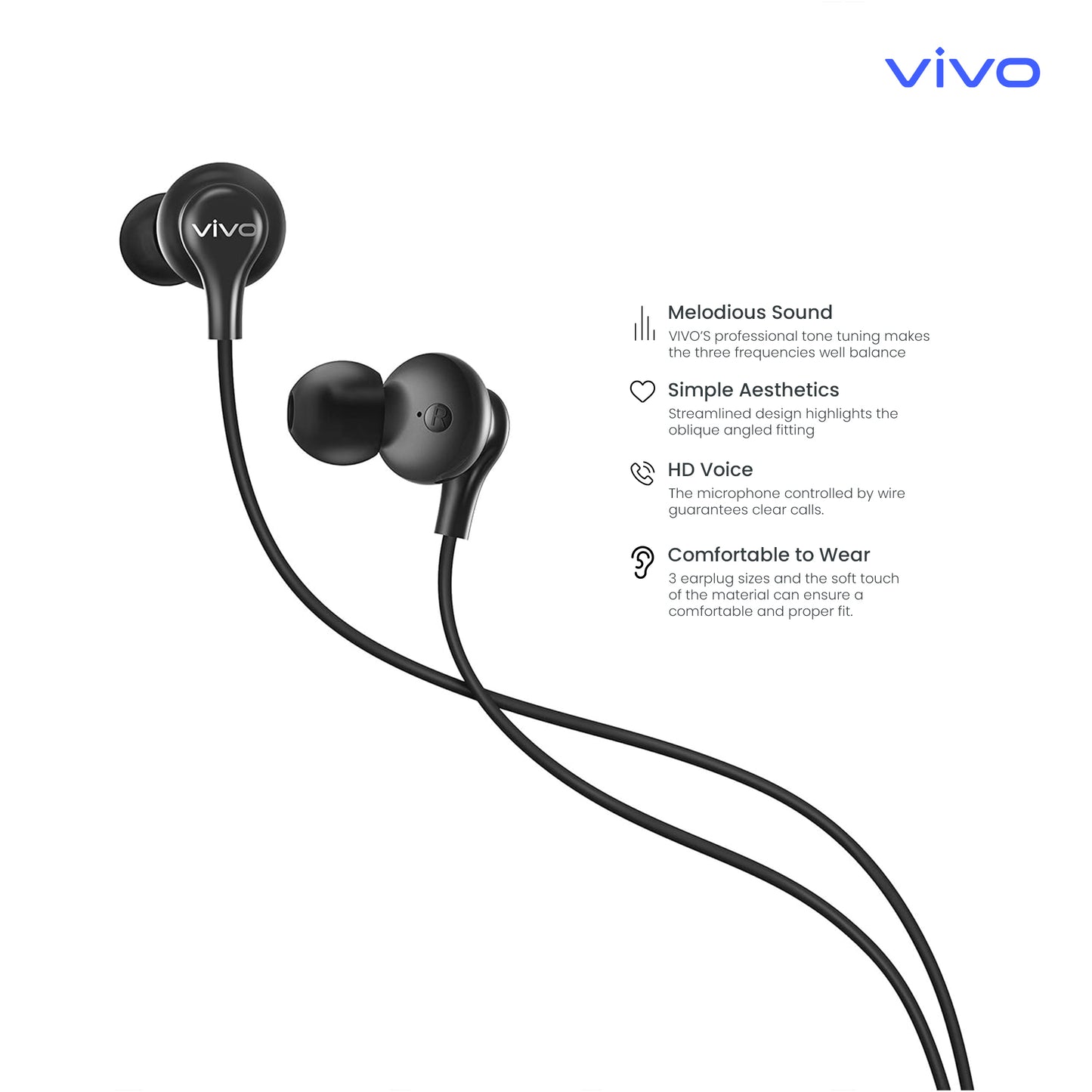 VIVO COLOR EARPHONE - Leodreams Mobiles