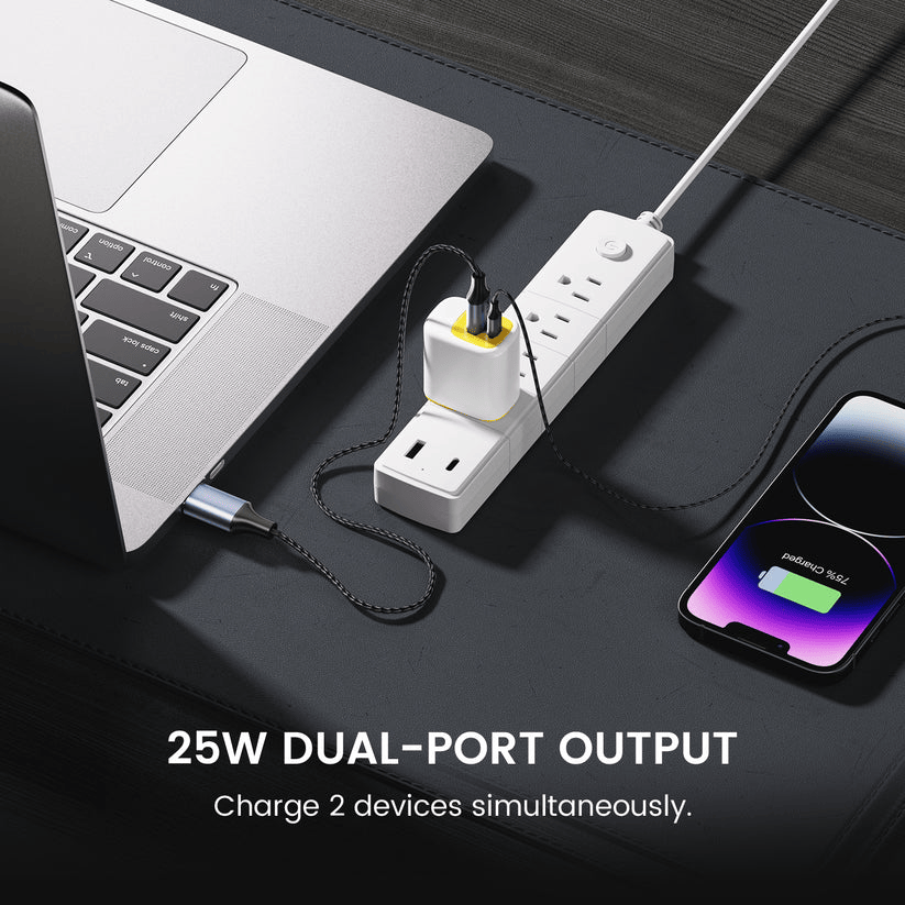DeperAI 25W 2-in-1 Fast Charger[MFi-Certified]
