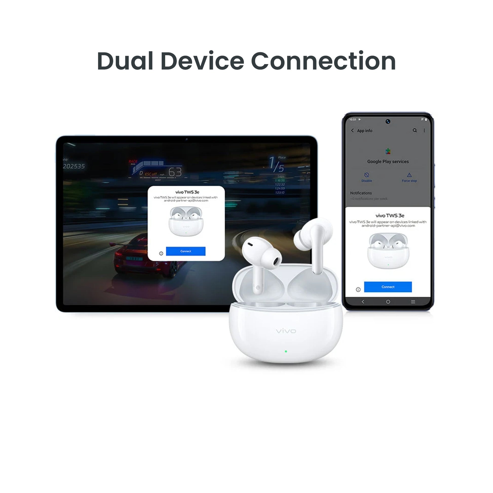 Vivo TWS 3e earbuds - Leodreams Mobiles