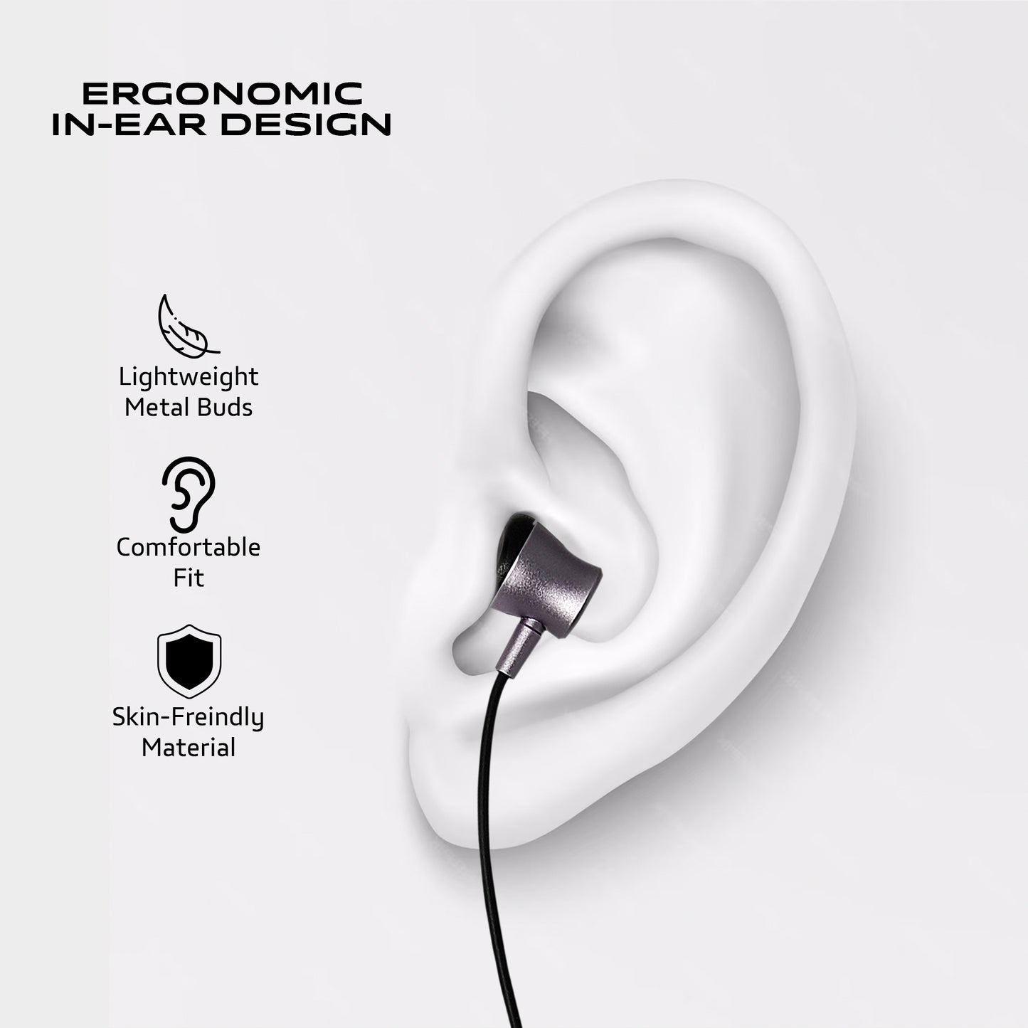 REALFIT Type-C Earphones with Hi-Res Audio & Built-In Mic Wired  (Pink, In the Ear)