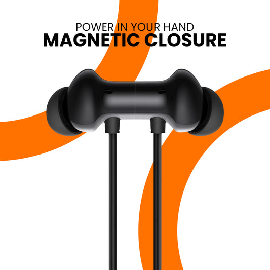 Realfit Neckband with Dual Pairing | 13.4mm Drivers | Bluetooth 5.4 | 40H Battery Life | Fast Charging Neckband