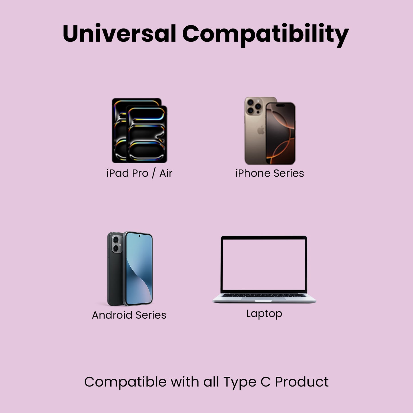 REALFIT Type-C Earphones with Hi-Res Audio & Built-In Mic Wired  (Pink, In the Ear)