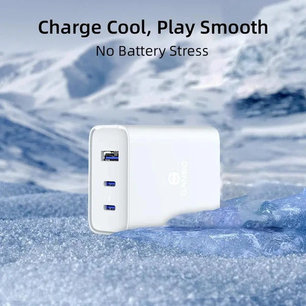 Ganbo 65W charger lifestyle visual